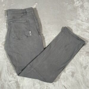 Edgevale Pants Mens 38x34 Gray Chino Canvas Workwear Cordura Utility 5-Pocket